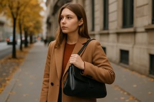 Oubliez les sacs colorés : le sac en cuir noir signe son grand retour cet automne