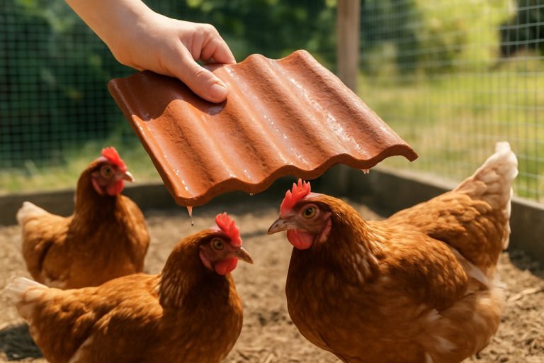 La tuile humide : l'astuce simple et efficace pour protéger vos poules de la chaleur estivale