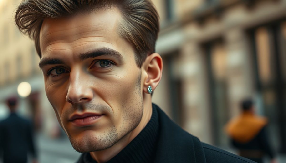 Boucle d'oreille homme : l'accessoire qui redéfinit la mode masculine