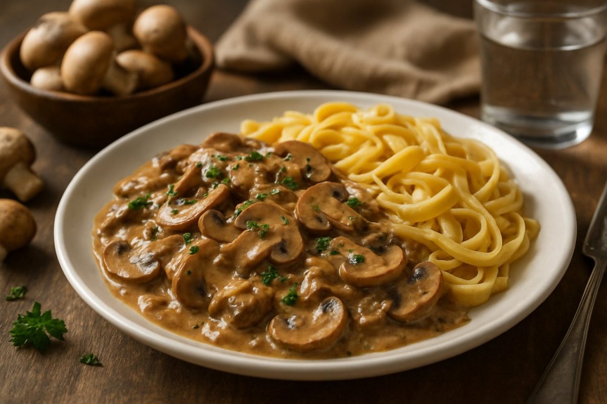 Stroganoff aux champignons